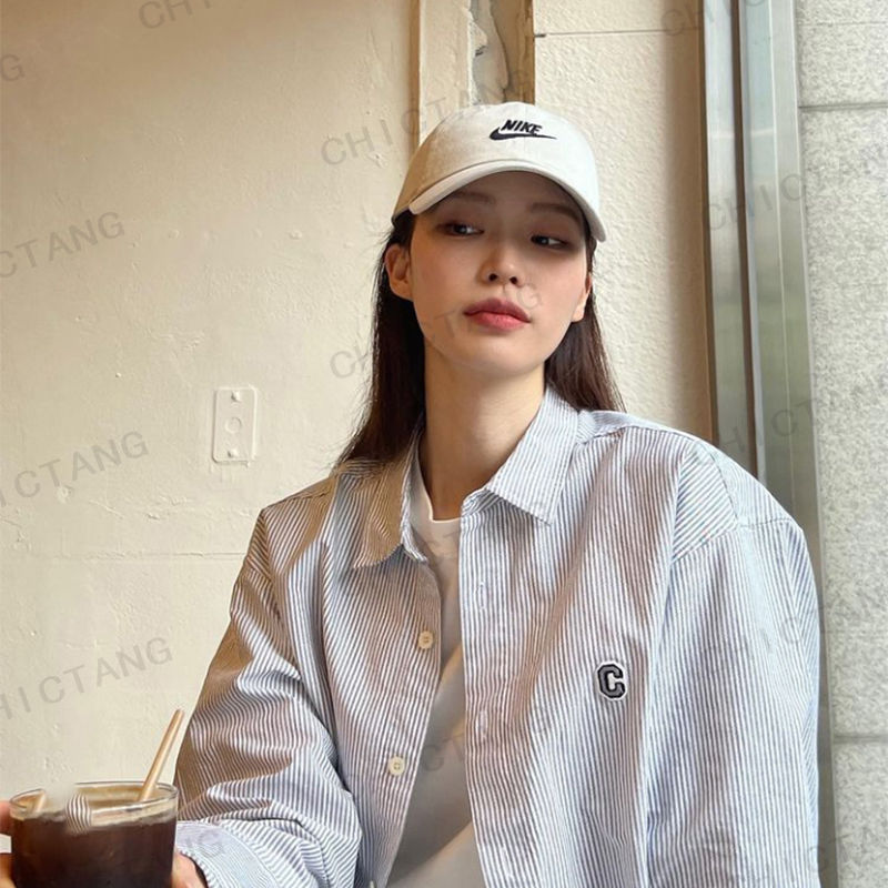 2023春季新款文藝百搭襯衫洗棉襯衫女寬鬆長袖學生襯衣夏防曬疊穿