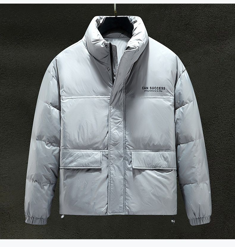 Men's Down Jacket Winter Thermal Duck Down Stand Collar Coat_voghion.com