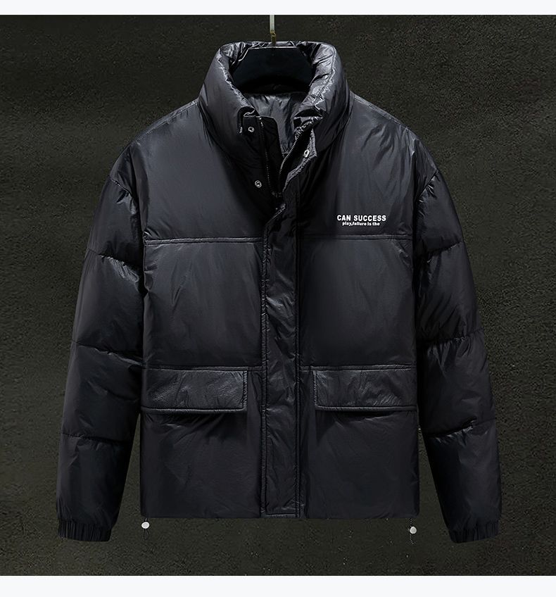 Men's Down Jacket Winter Thermal Duck Down Stand Collar Coat_voghion.com