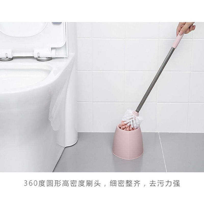 Toilet brush no dead angle toilet brush household toilet punch-free toilet brush long handle cleaning brush set