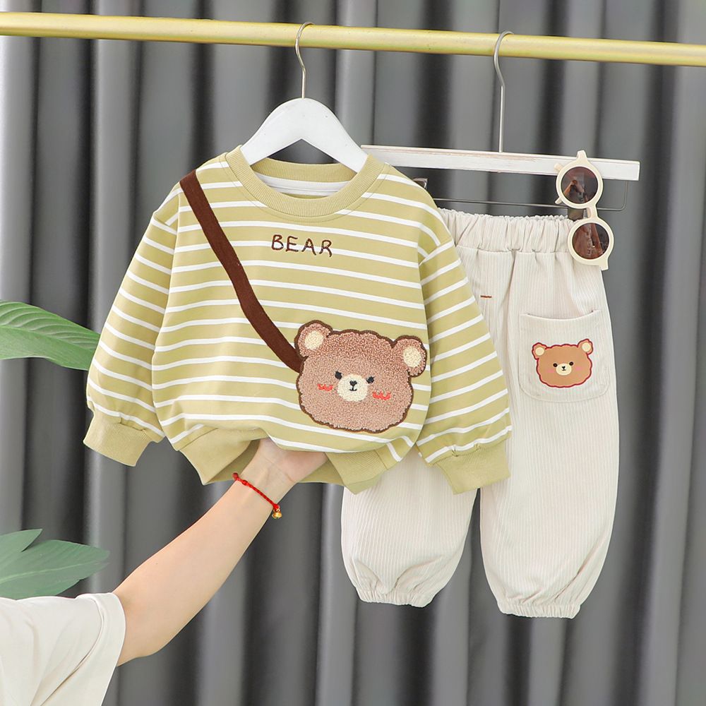 男童春裝洋氣2兒童衣服女孩秋季嬰兒可愛小童裝1歲女寶寶春秋套裝