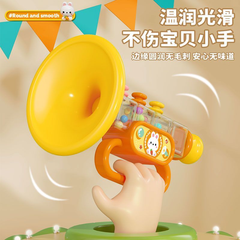 小兔子小喇叭儿童玩具吹吹乐婴儿可吹的迷你口琴宝宝喇叭口哨乐器