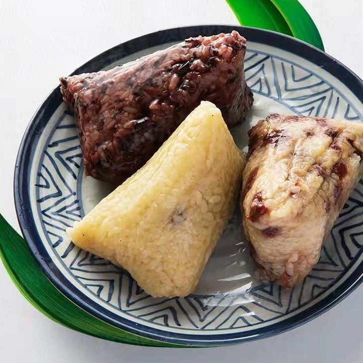 红豆粽子真空包装多口味粽子黑米粽蜜枣粽现做现发素粽子
