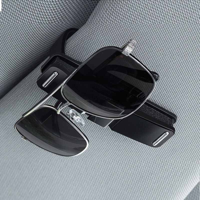 日本YAC车载眼镜夹遮阳板眼睛夹子支架多功能车上车用眼镜架创意
