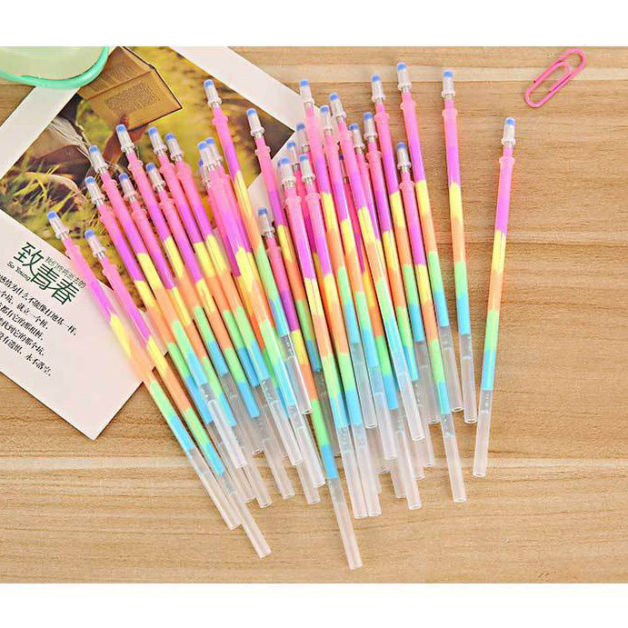 20支笔6色合一彩虹荧光笔彩色水粉中性笔小学生DIY涂鸦绘画礼物笔
