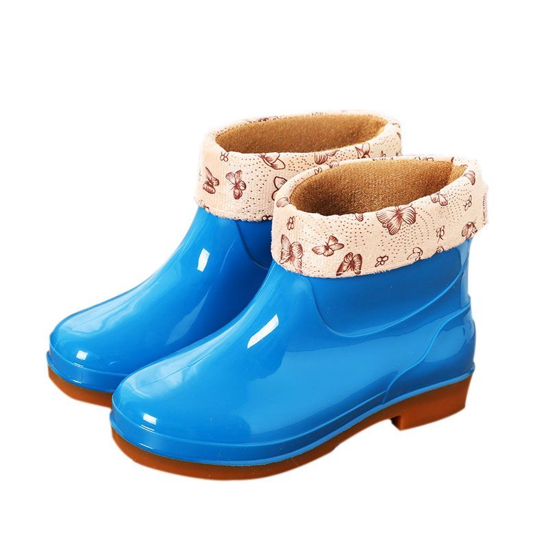 水鞋女牛筋底短筒雨鞋女加绒低筒时尚夏水靴雨靴雨水鞋防滑厨房潮