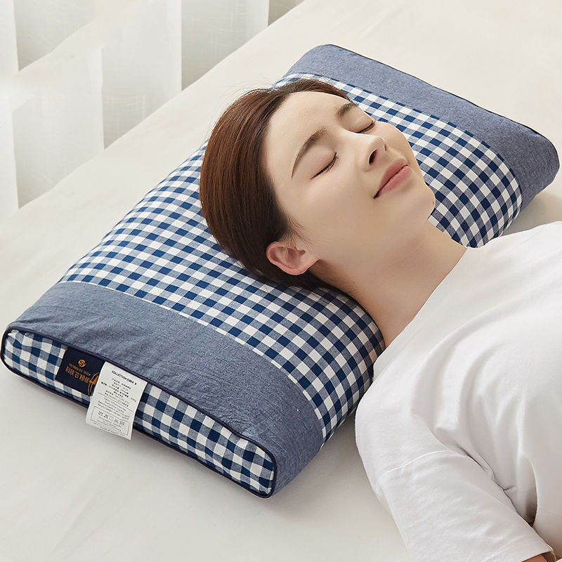 全荞麦壳枕芯护颈椎助睡眠夏季一对装家用枕头宿舍单人整头带枕套