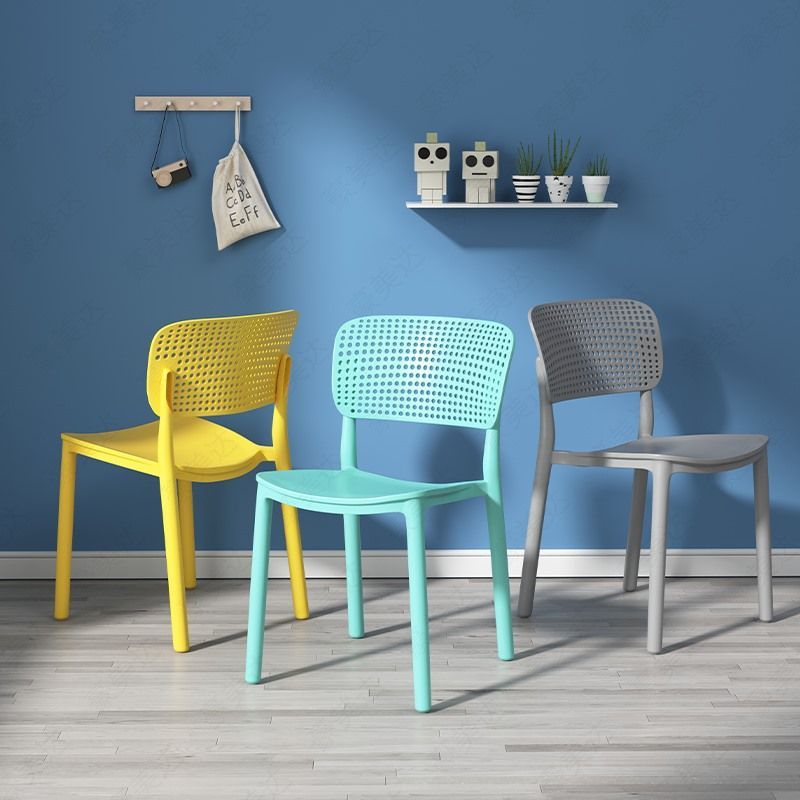 塑料椅子靠背餐桌椅加厚简约现代胶凳子书桌学习家用北欧餐椅餐厅