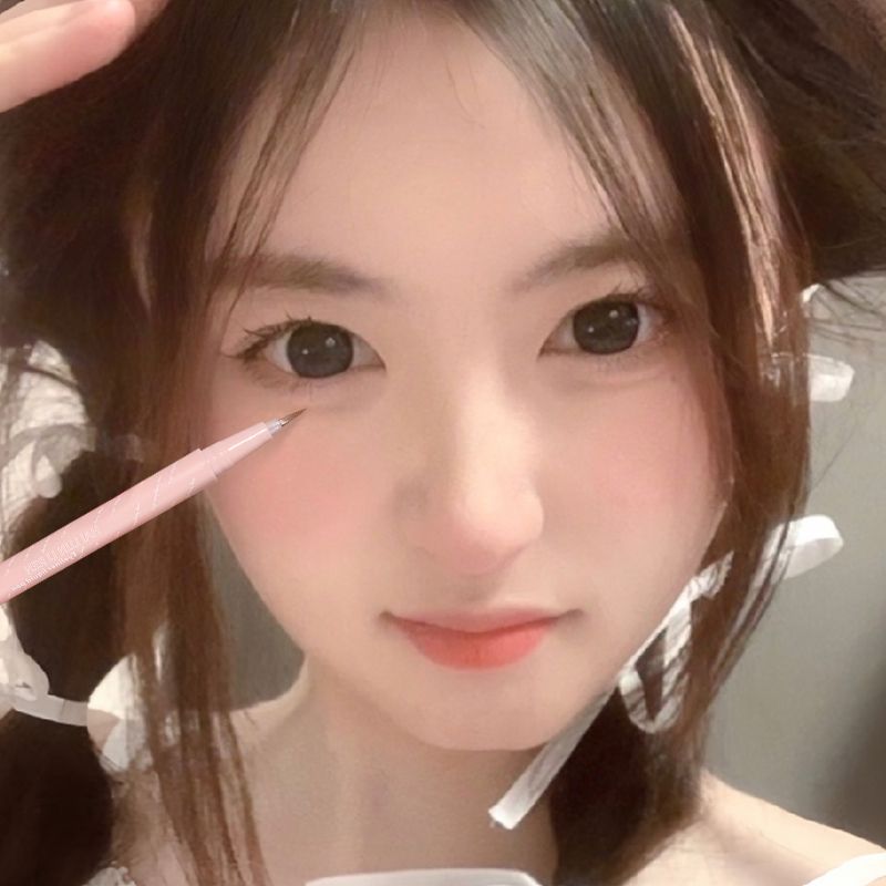 臥蠶筆學生自然防水防汗不易暈勾勒下至下睫毛染極細頭液筆眼線筆