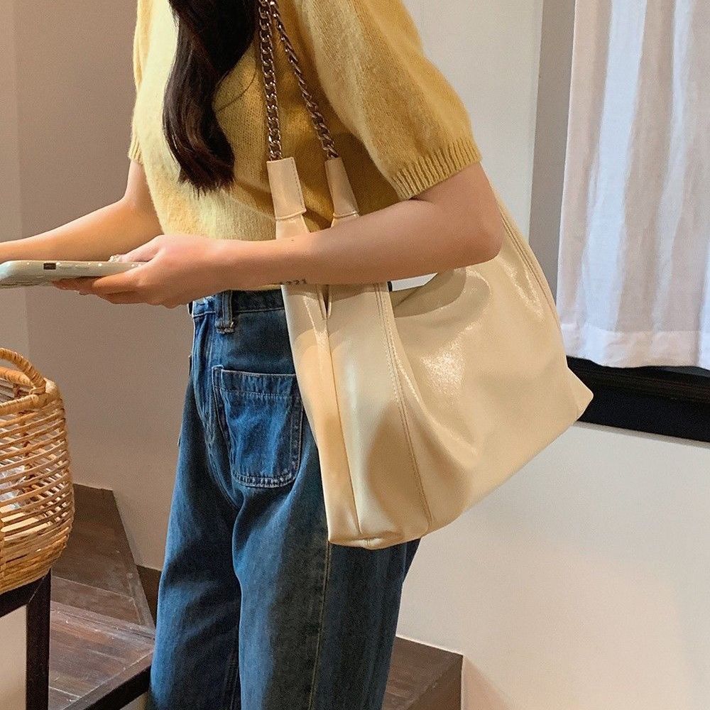 LOSEA Korean chain tote bag large-capacity bag  new bag fashion commuter women's bag shoulder bag