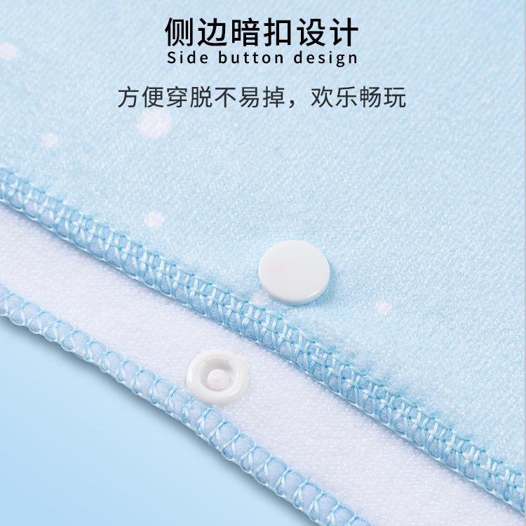 儿童浴巾女童游泳速干吸水浴袍毛巾冰雪公主便携宝宝洗澡斗篷浴巾 图片 9