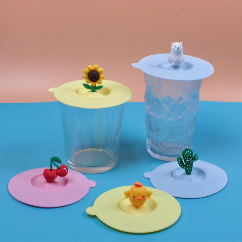马克杯杯盖食品级硅胶盖通用水杯配件单买茶杯盖玻璃陶瓷杯盖防尘