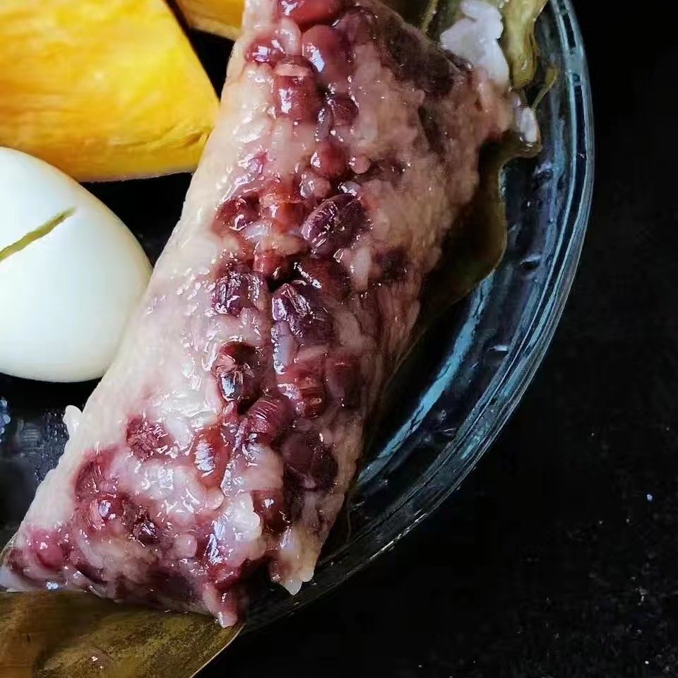 红豆粽子真空包装多口味粽子黑米粽蜜枣粽现做现发素粽子