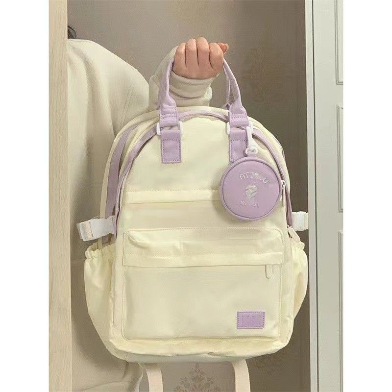 Class shoulder bag female 2023 new multi-compartment computer bag lightweight large-capacity student schoolbag...