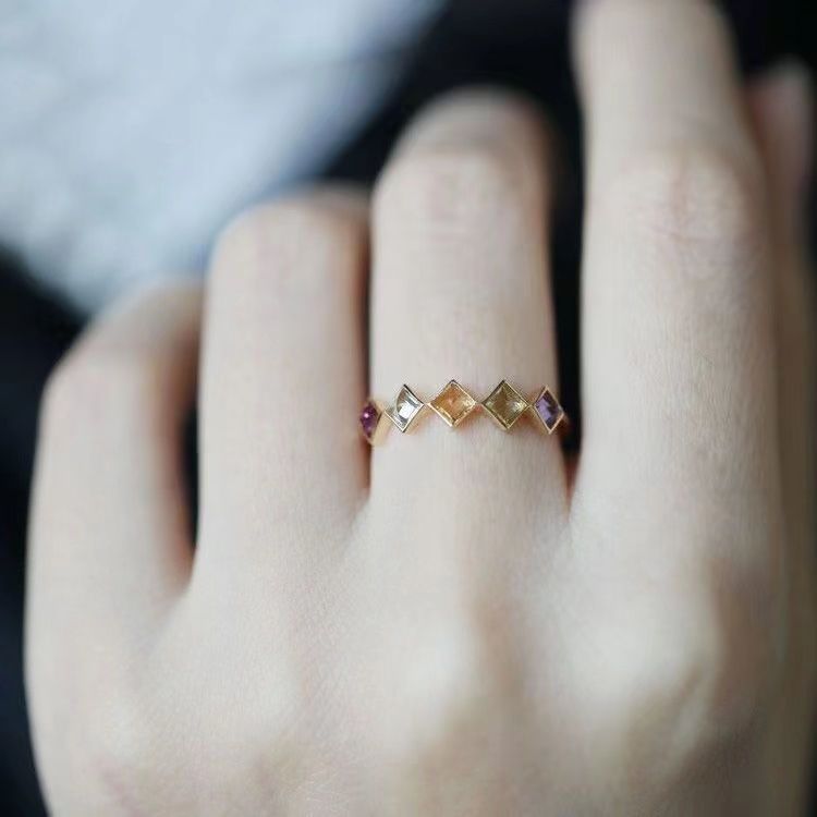 Rainbow Goddess S925 Silver Ring Elegant Designer Accessory_voghion.com
