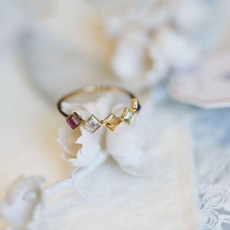 Rainbow Goddess S925 Silver Ring Elegant Designer Accessory_voghion.com