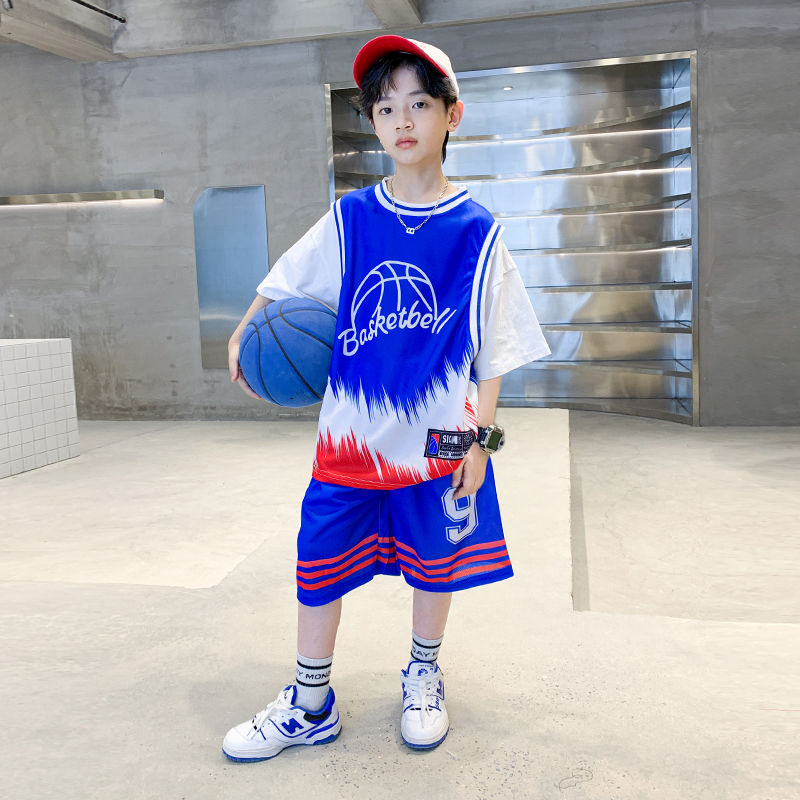 男童篮球服夏季套装中大童9号速干球衣儿童学生运动训练9时尚球衣