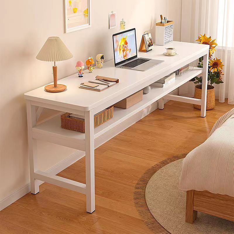 书桌家用简易长条桌子靠墙窄桌子工作台双人办公桌学习写字电脑桌
