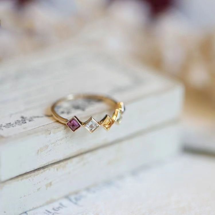 Rainbow Goddess S925 Silver Ring Elegant Designer Accessory_voghion.com