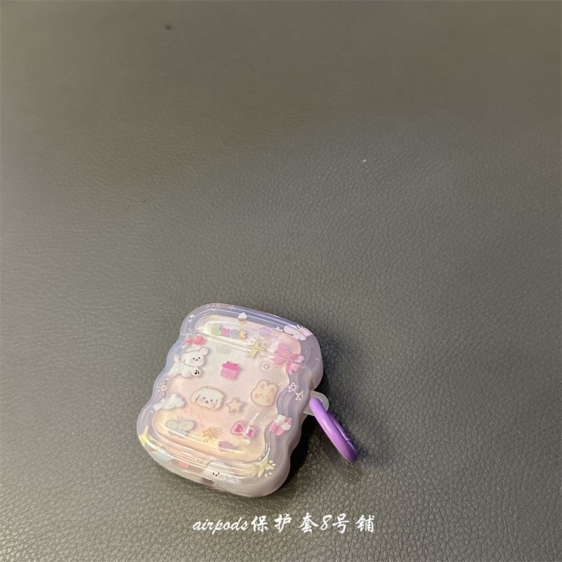 卡通小狗小猫咪airpods1/2代无线蓝牙耳机保护套适用苹果3代壳pro