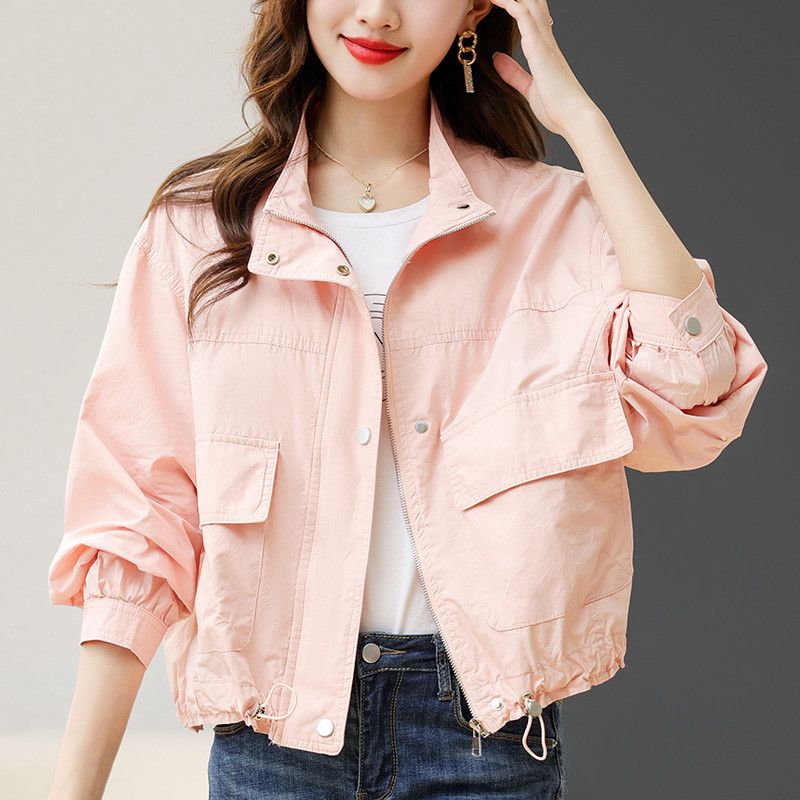 Women's new coat work style  small style foreign style fashionable casual double layer high-end short coat