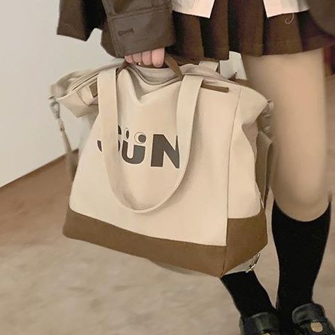 2023新款包包女大容量斜挎包單肩通勤大學生托特包簡約百搭手提袋