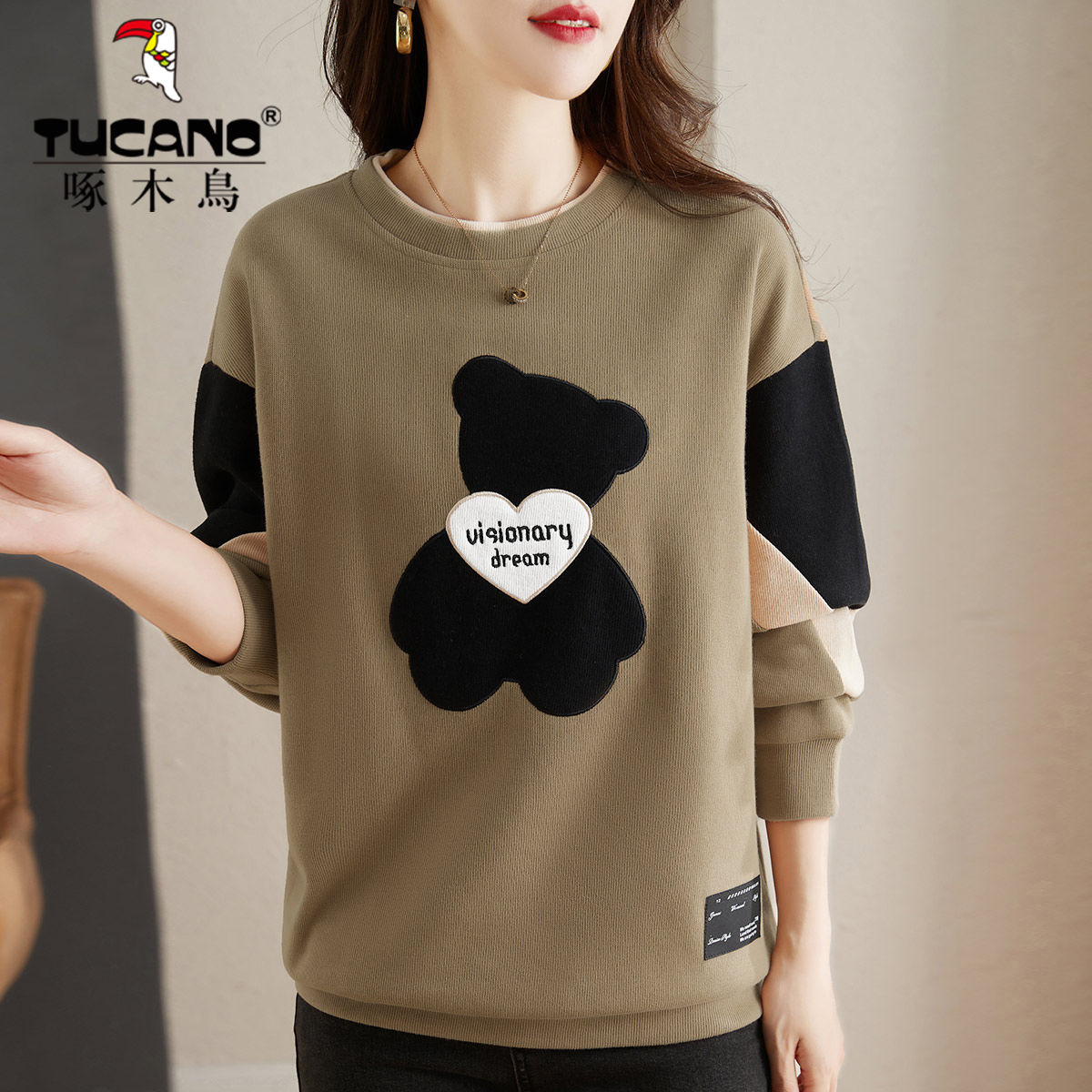 Sweater women's spring and autumn thin section 2023 new spring loose and thin round neck fashion foreign style top coat