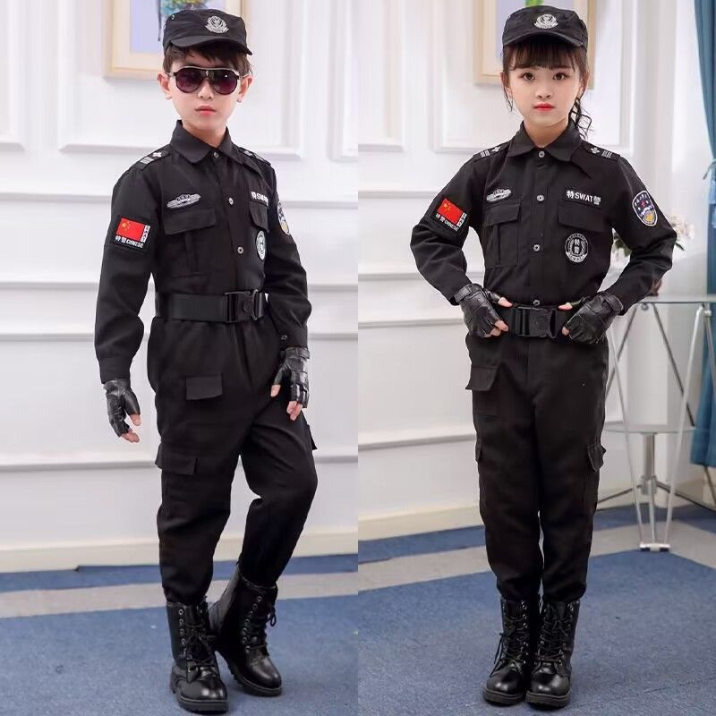 兒童警官服裝警男童小軍裝特警野戰特種兵套裝幼兒園角色扮演服