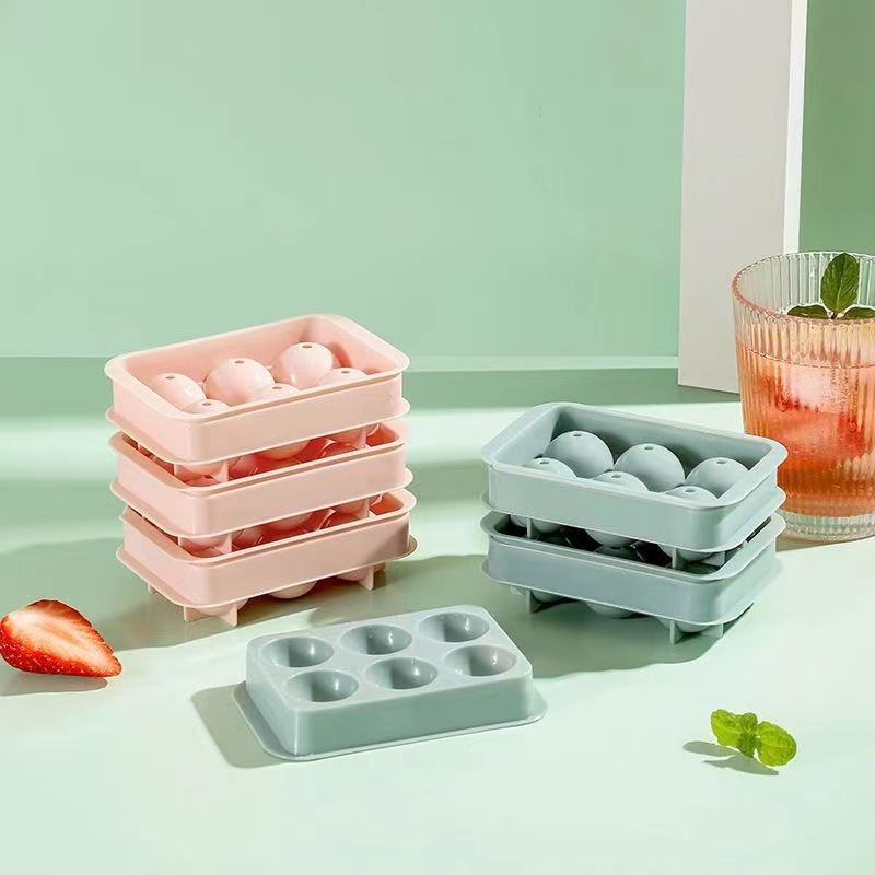 冰块模具冻冰格硅胶制冰盒食品级辅食冰箱神器冷冻家用小带盖盒子