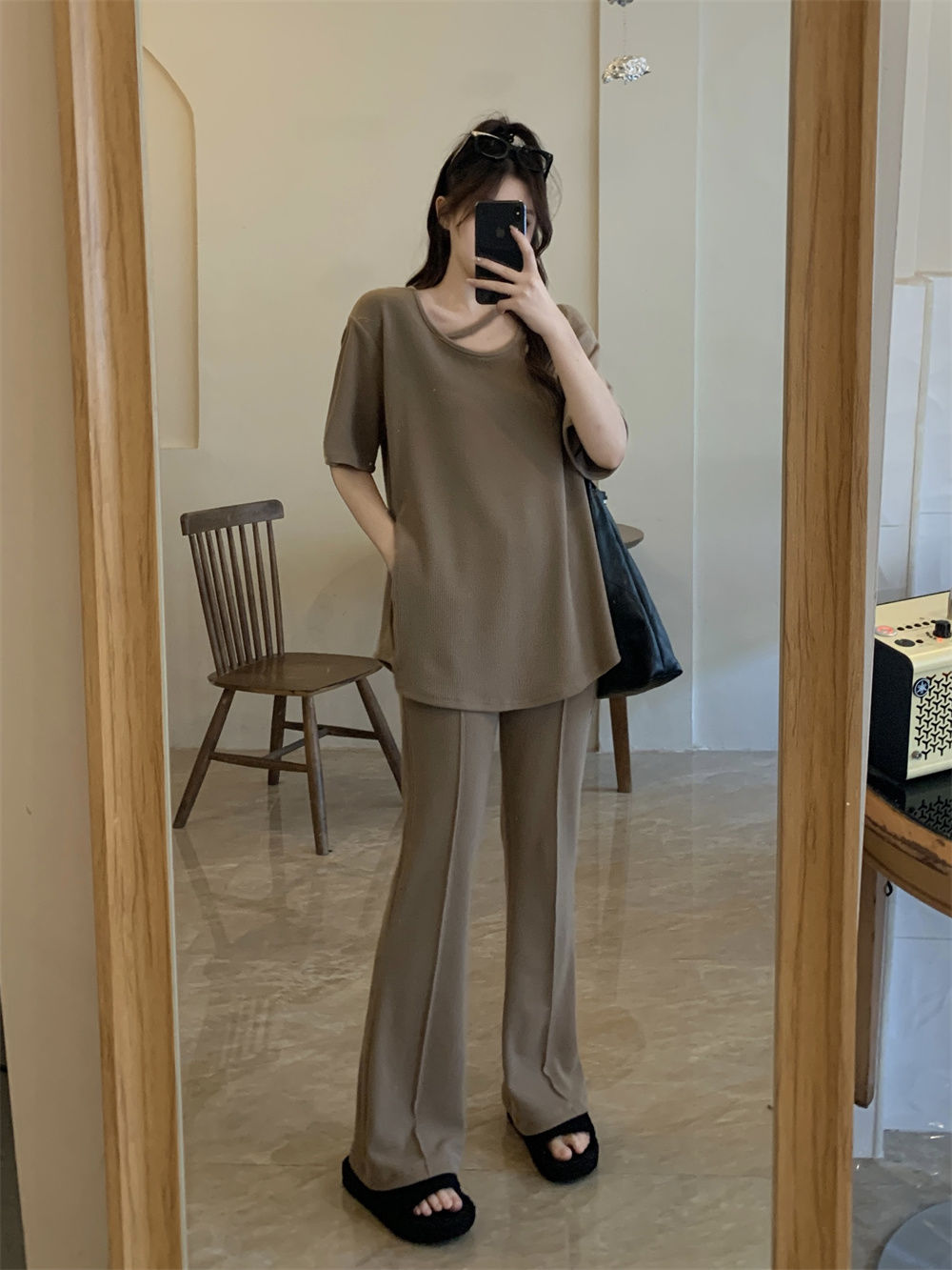 夏裝大碼胖mm寬鬆慵懶風韓版洋氣百搭短袖T恤顯瘦上衣女200斤300
