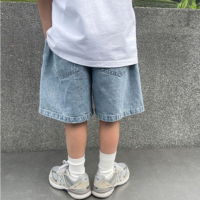 夏季儿童牛仔短裤薄款外穿2023新款男童宽松五分裤宝宝牛仔裤韩版