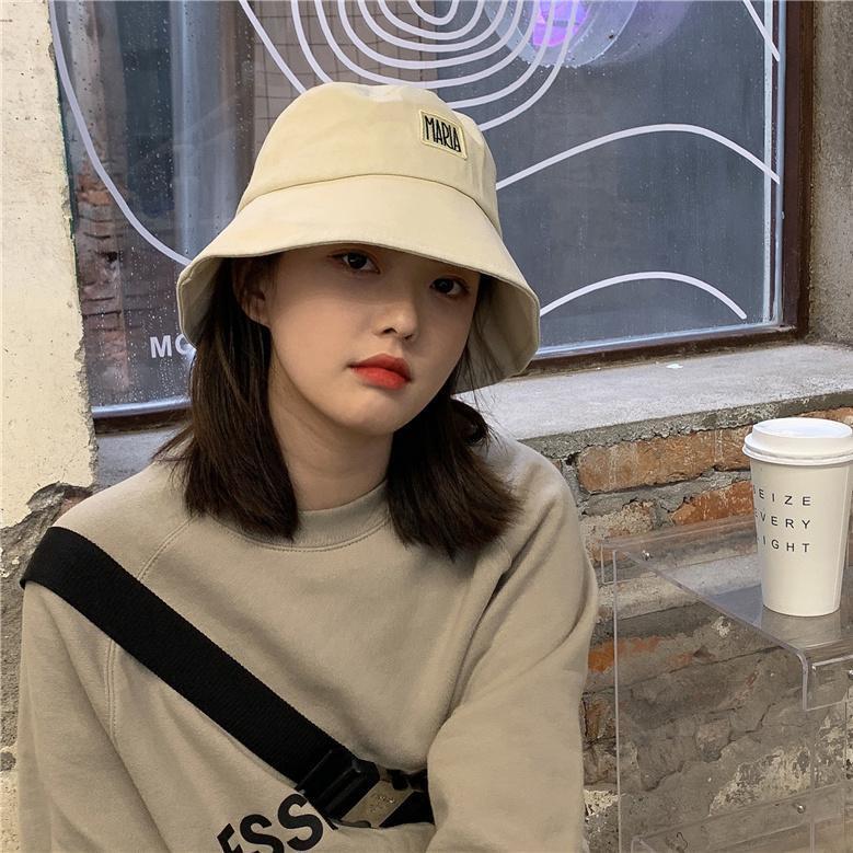 Hat female summer new sunscreen sunshade fisherman hat ins style all-match thin couple trend Japanese style patch hat