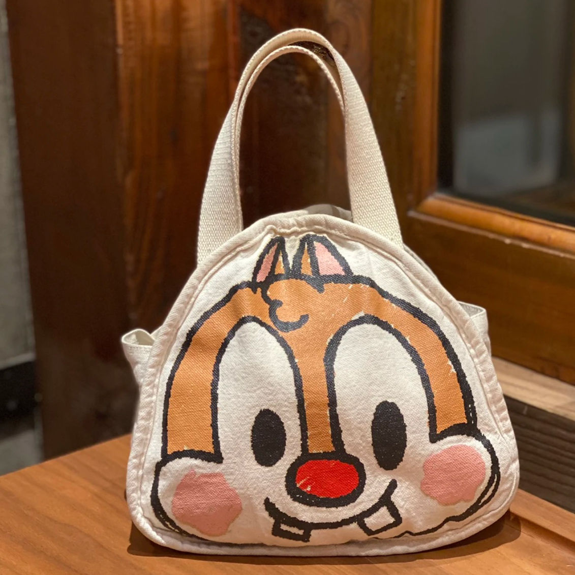 New cartoon canvas bag handbag shoulder bag large capacity shopping bag cute bag female student bag