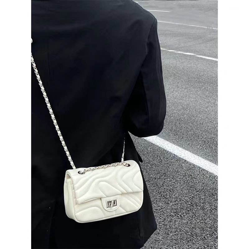 JACD Dune Wind Small Fragrant Wind Embroidered Thread Bag Women's Texture Chain Bag Summer Lock Buckle Trendy Shoulder Bag