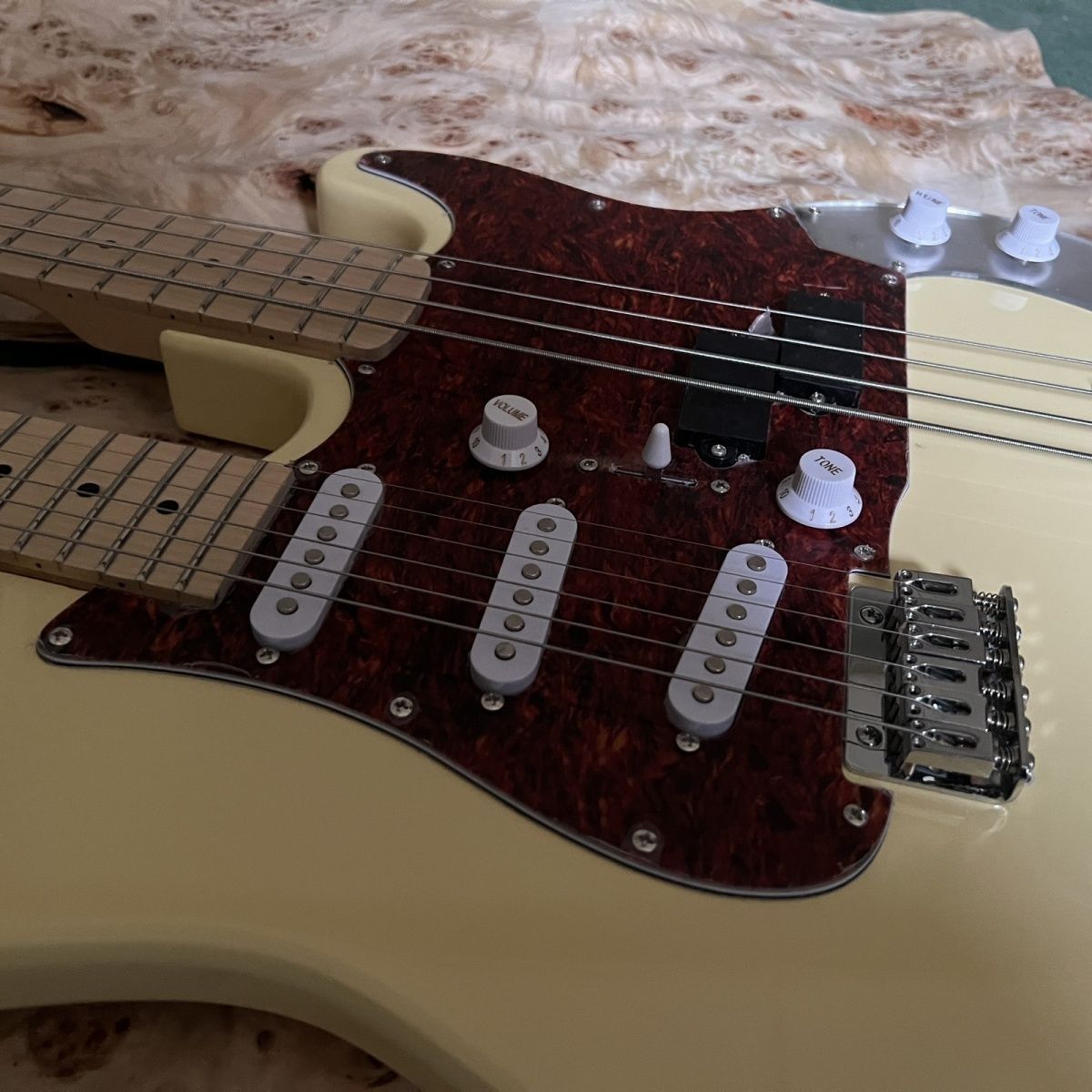 New Double Head Double Neck Electric Guitar Electric Bass