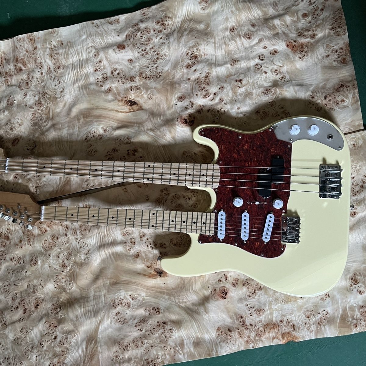 New Double Head Double Neck Electric Guitar Electric Bass