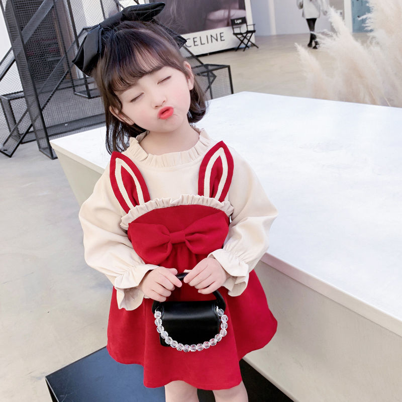 Girls' Dresses  Spring and Autumn New Korean Fashion Children's Birthday Skirts Children's Fashionable Super Fairy Princess Dresses