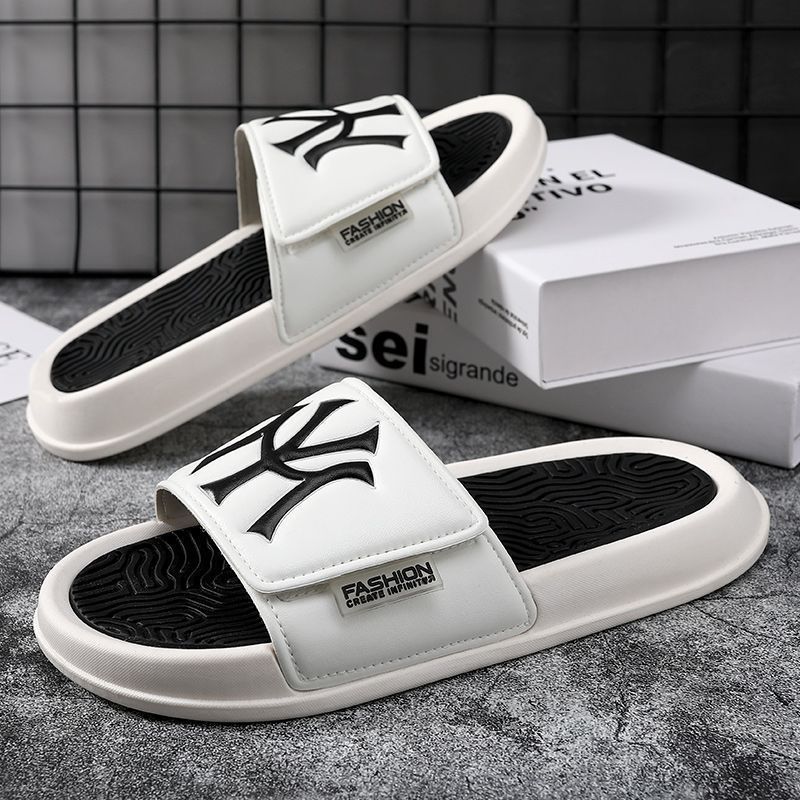 Shoes that feel like shit, men's Korean style sandals for going out to the beach, summer bathroom, non-slip home, new thick-soled men's flip-flops