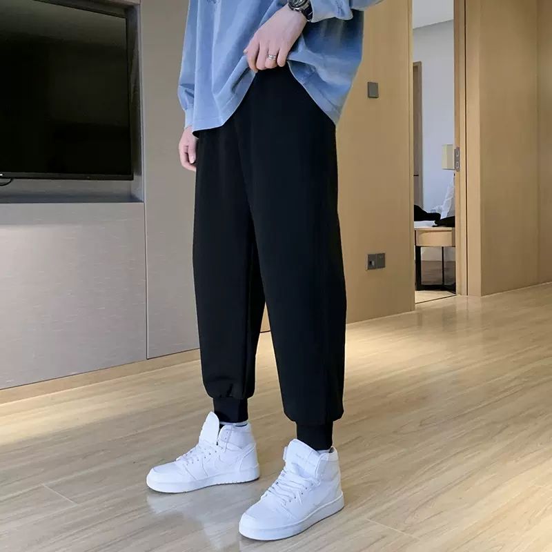 Summer trendy brand trousers trousers men's spring and summer loose sports pants gray men's casual trousers Japanese-style trousers