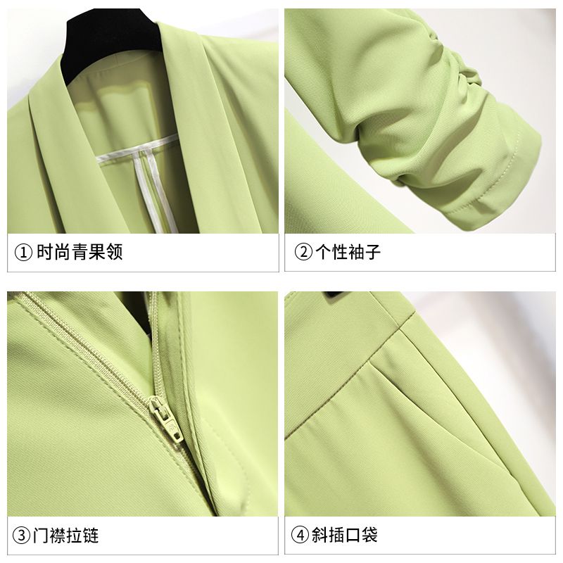 Small blazer suit for women summer  new fashion temperament goddess style high-end casual suit two-piece set