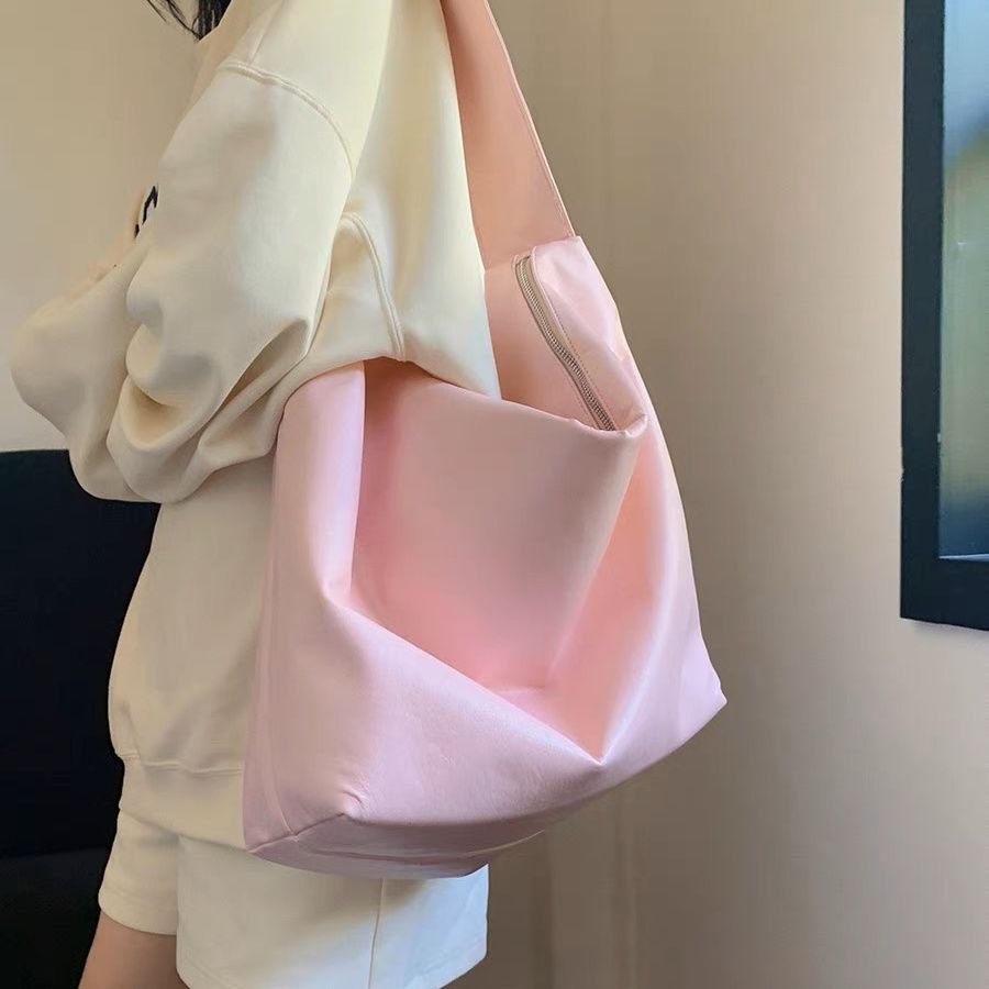 LOSEA 韓系軟皮托特包女大容量包包2023新款包包女包單肩包斜挎包