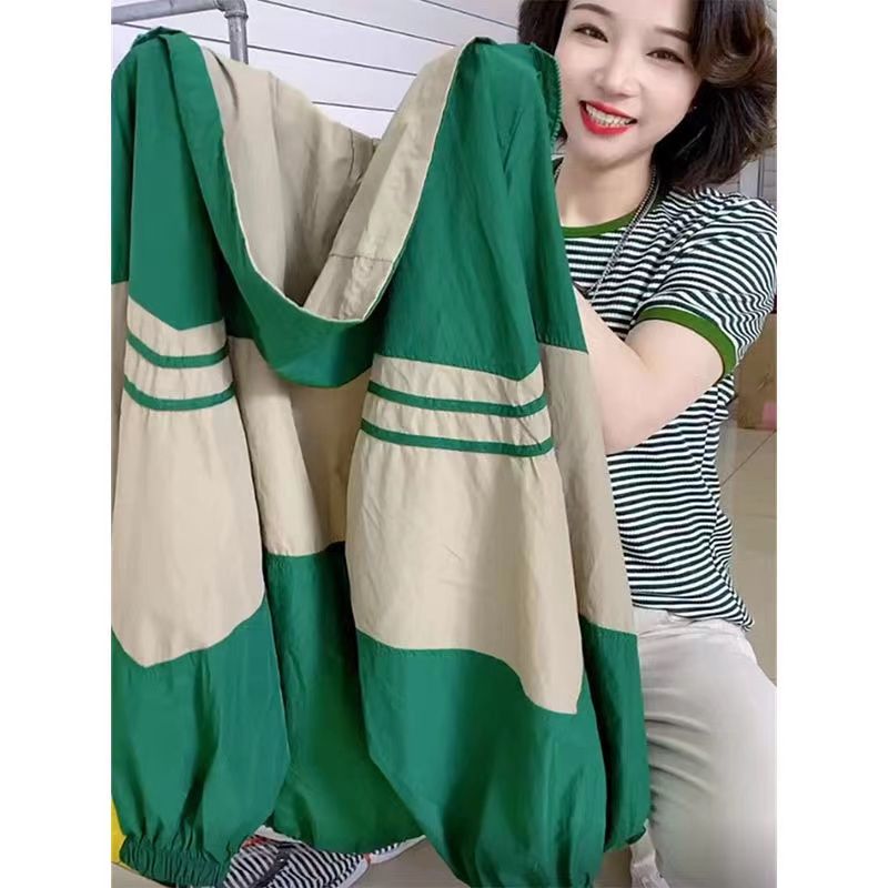 Women's sun protection clothing UV protection 2023 long-sleeved outdoor breathable versatile loose coat sun protection clothing hooded summer wear