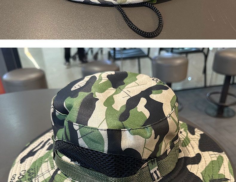 Chapeau d'été en filet à grand bord pour hommes, seau d'alpinisme en plein air, protection solaire, camouflage solaire, chapeau de pêche_voghion.com