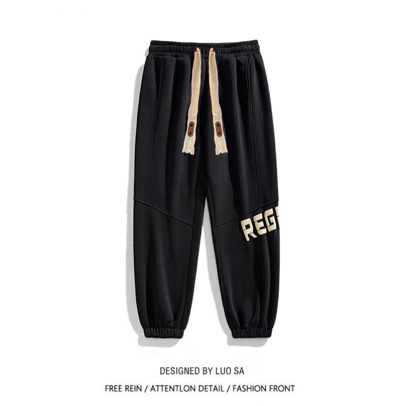 American hiphop high street trousers men's spring and autumn new loose all-match trousers trend sports leisure beam foot pants