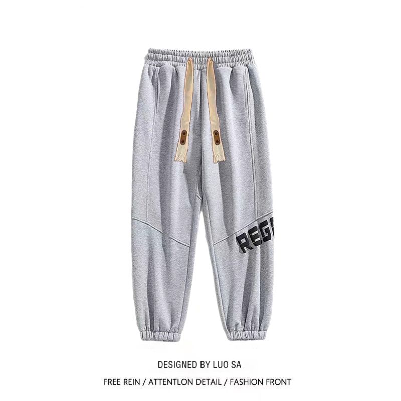 American hiphop high street trousers men's spring and autumn new loose all-match trousers trend sports leisure beam foot pants