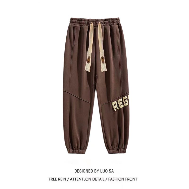 American hiphop high street trousers men's spring and autumn new loose all-match trousers trend sports leisure beam foot pants