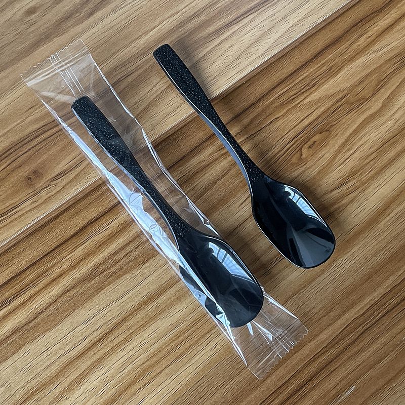 一次性勺子塑料单独包装甜品汤鸭嘴勺韩式加厚粥饭勺外卖餐勺高档