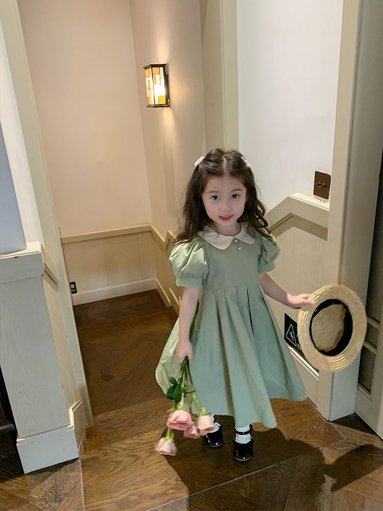 Girls' summer dress children's fresh princess skirt summer foreign style 2023 new Korean version of children's clothing for girls