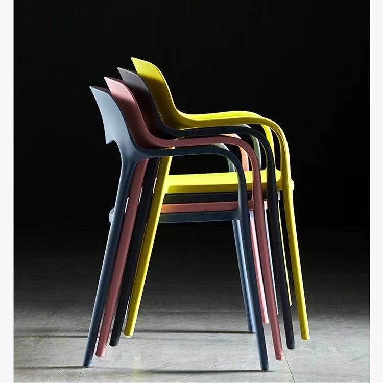 塑料椅子家用凳子靠背网红书桌休闲简约摆摊加厚北欧餐厅洽谈餐椅