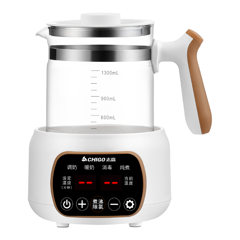 志高恒温热水壶婴儿冲奶家用烧水壶玻璃消毒智能保温泡奶机调奶器